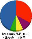 中洲工務店 貸借対照表 2011年5月期