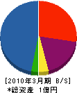 東山伸友建設 貸借対照表 2010年3月期 東山伸友建設 貸借対照表 2010年3月期