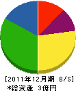 ニサカ 貸借対照表 2011年12月期