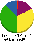 青山組 貸借対照表 2011年5月期