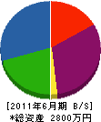 盛田造園 貸借対照表 2011年6月期