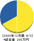 黒田造園 貸借対照表 2009年12月期