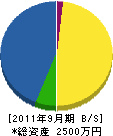 武井農場 貸借対照表 2011年9月期