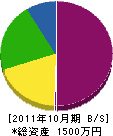 小倉大翠園 貸借対照表 2011年10月期