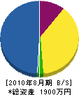 愛須組 貸借対照表 2010年8月期