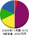 ヤマダ設備工業 貸借対照表 2008年11月期
