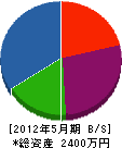 ナカシマ建築 貸借対照表 2012年5月期