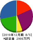 長倉石工 貸借対照表 2010年12月期