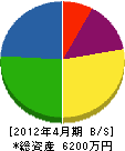 茂倉研装 貸借対照表 2012年4月期