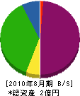 小嶋建材 貸借対照表 2010年8月期