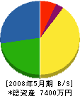 丸十産業 貸借対照表 2008年5月期