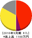 藤井塗装店 損益計算書 2010年9月期