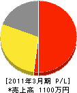 國松緑建 損益計算書 2011年3月期