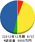 井ノ上組 貸借対照表 2012年12月期