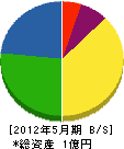 藤田土木 貸借対照表 2012年5月期