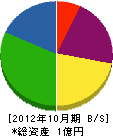 横山電気 貸借対照表 2012年10月期
