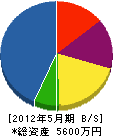 ヤマキ電気工業所 貸借対照表 2012年5月期