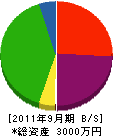 田畑美軒 貸借対照表 2011年9月期