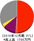 北日本工業 損益計算書 2010年12月期