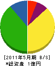 角田造園 貸借対照表 2011年5月期