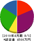 鈴木配管工業 貸借対照表 2010年4月期