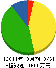 高橋工電社 貸借対照表 2011年10月期