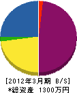 木村植木センター 貸借対照表 2012年3月期