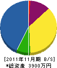 徳永庭山園 貸借対照表 2011年11月期