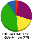 松冨工業 貸借対照表 2009年3月期