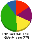 笠井組 貸借対照表 2010年9月期