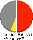 東亜電設 損益計算書 2011年12月期