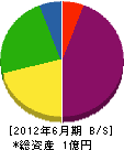 名古屋家屋解体業務店 貸借対照表 2012年6月期