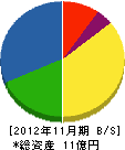 遠藤電機 貸借対照表 2012年11月期