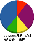田端電気 貸借対照表 2012年5月期