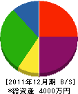 武田造園 貸借対照表 2011年12月期