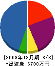 高木園芸 貸借対照表 2009年12月期