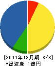 桜井電気工事 貸借対照表 2011年12月期