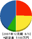 伊藤水道工事店 貸借対照表 2007年12月期