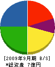 西日本特殊機工 貸借対照表 2009年9月期