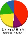 小嶋電気工業所 貸借対照表 2010年9月期