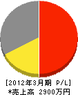 倉沢電気商会 損益計算書 2012年3月期