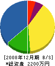 掃部関ポンプ店 貸借対照表 2008年12月期