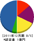 斎藤設備 貸借対照表 2011年12月期