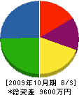 西日本建設 貸借対照表 2009年10月期