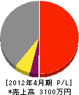 久川工業 損益計算書 2012年4月期