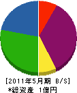田内工務店 貸借対照表 2011年5月期