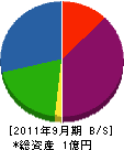 川井工事 貸借対照表 2011年9月期