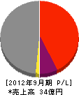 熊本ドック 損益計算書 2012年9月期