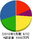 安田工務店 貸借対照表 2010年9月期