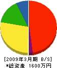 筒井土木 貸借対照表 2009年3月期